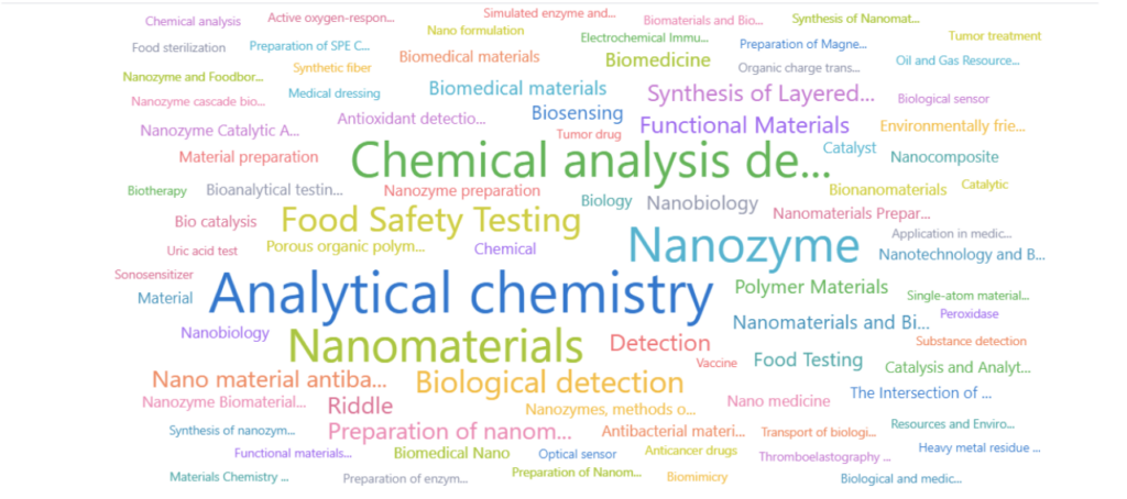 Nanozyme 분야 최고의 기술 키워드