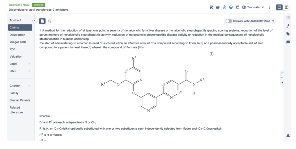 Markush は、正確な構造入力を使用して構造と特許を検索します。Patsnap Chemical