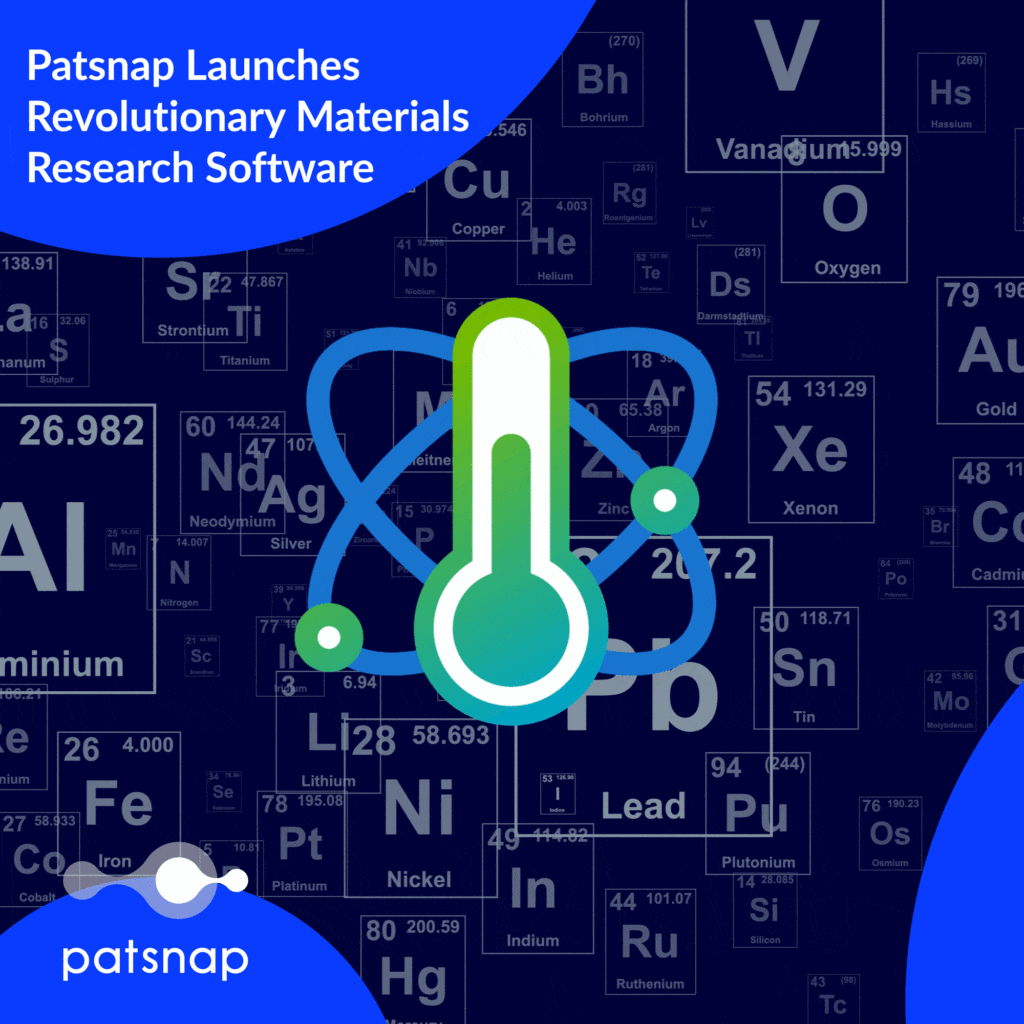 Patsnap, 연구 소프트웨어 Eureka Materials 출시