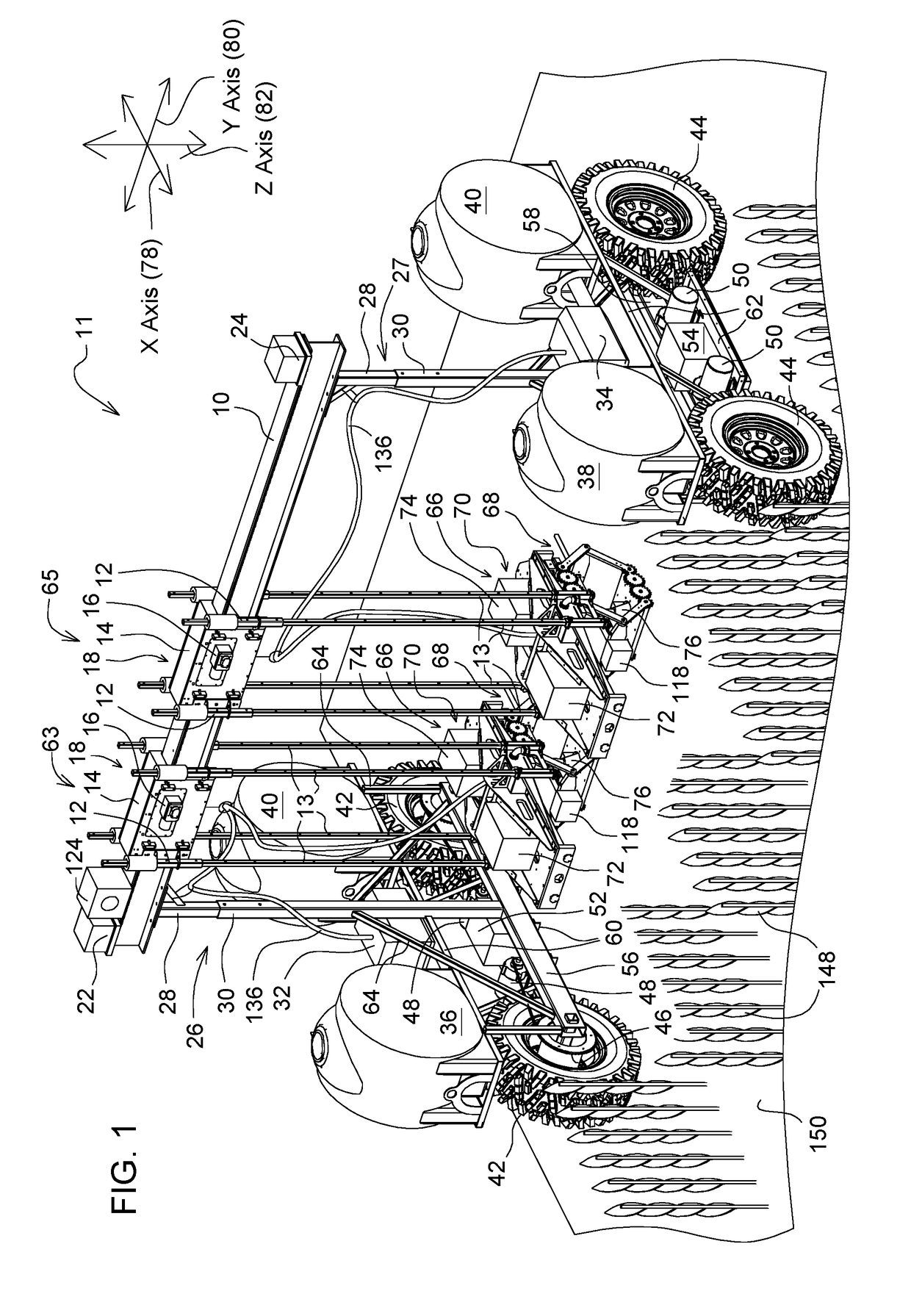 Adjustable row unit and vehicle with adjustable ro… — patent drawing